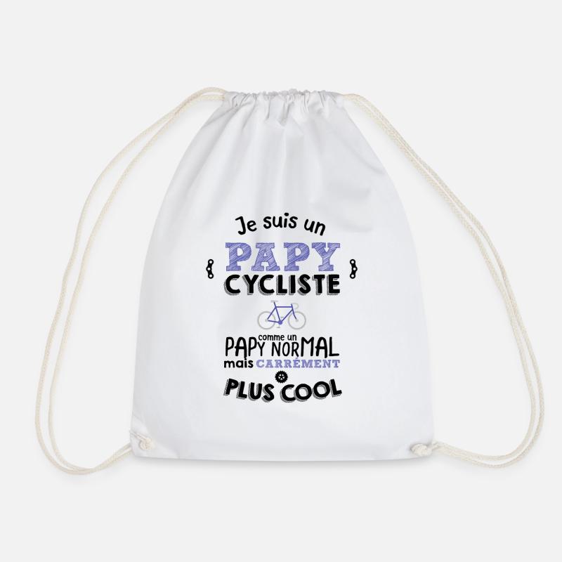 Papy cycliste carrément plus cool - Sac de sport léger - blanc