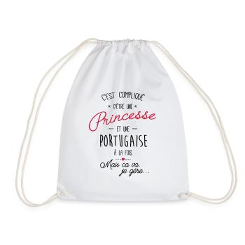 princesse et portugaise - Sac de sport léger - blanc - Devant