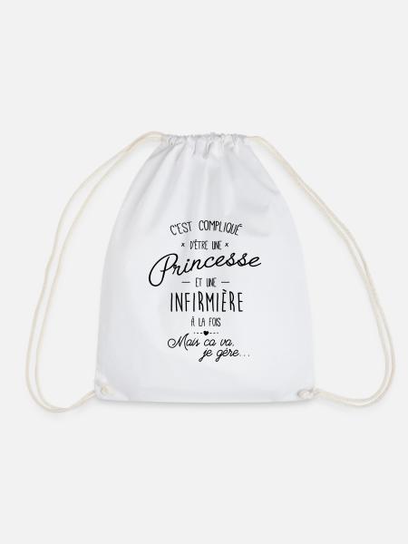 Princesse et infirmière - Sac de sport léger - blanc