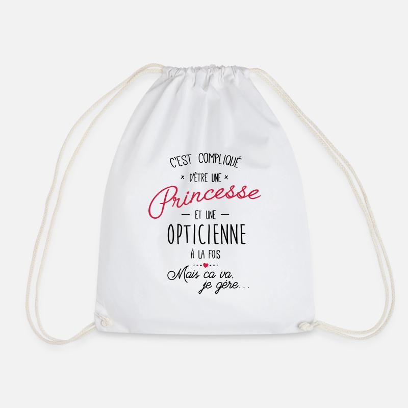 Princesse et opticienne - Sac de sport léger - blanc