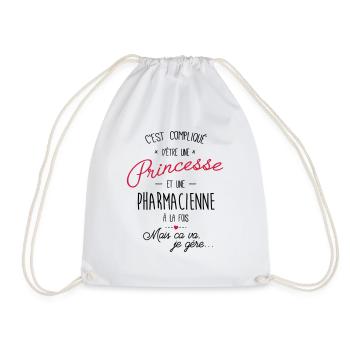 Princesse et Pharmacienne - Sac de sport léger - blanc - Devant