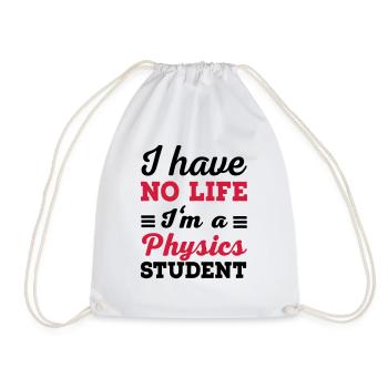 physics - Drawstring Bag - white - Front