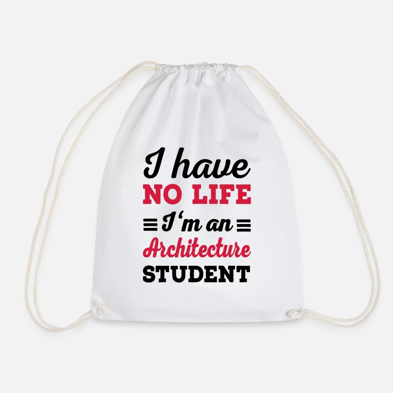 architecture - Drawstring Bag - white