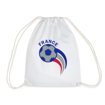 Football Logo France - Drawstring Bag - white - Front