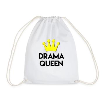 Drama Queen - Drawstring Bag - white - Front