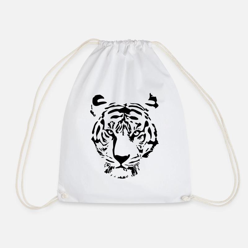 white tiger - Turnbeutel - Weiß