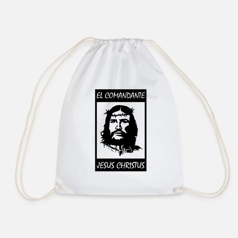 El Comandante Jesus Christus - Turnbeutel - Weiß