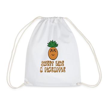 Ananas Ananas Doux comme un ananas - Sac de sport léger - blanc - Devant