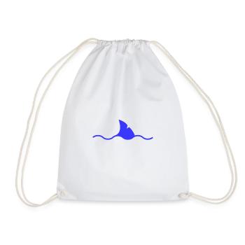 Shark Fun Shirt Fish - Drawstring Bag - white - Front