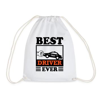 Chauffeur de taxi Driver Best Transport - Sac de sport léger - blanc - Devant