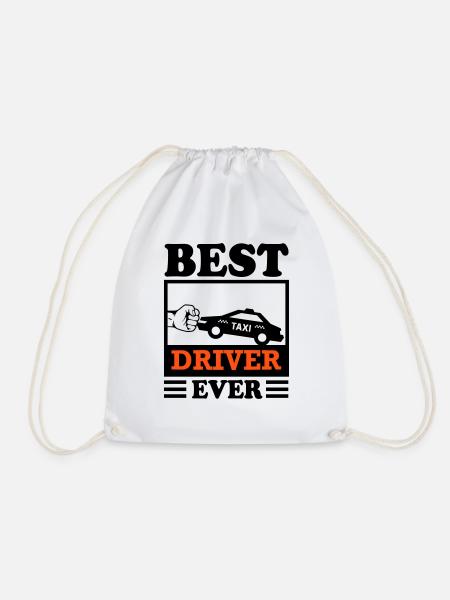 Chauffeur de taxi Driver Best Transport - Sac de sport léger - blanc
