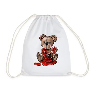 Ours Vaudou - Sac de sport léger - blanc - Devant