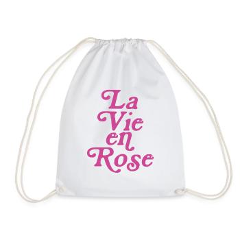 La vie en rose - Sac de sport léger - blanc - Devant