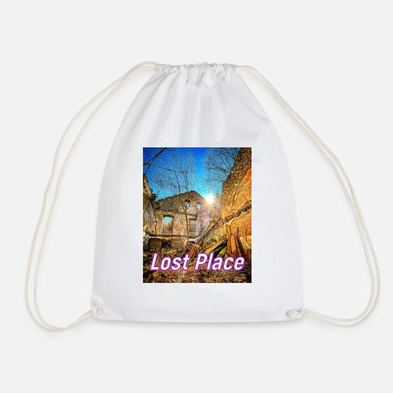 Lost Place Tour - The Old Forge - Drawstring Bag - white