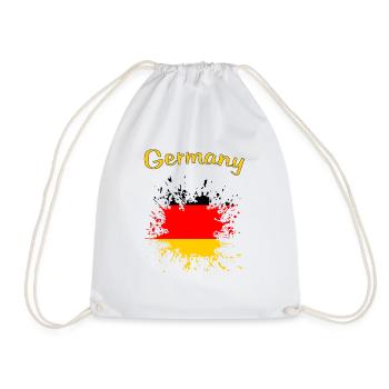 Germany Deutschland - Turnbeutel - Weiß - Vorne