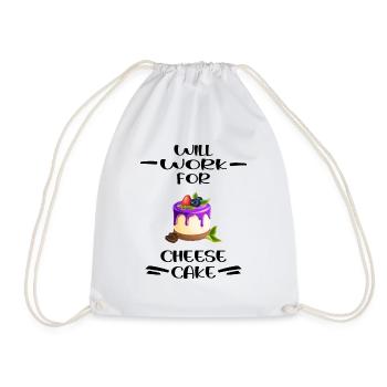 cheesecake cake cheesecake-love kitchen aid - Drawstring Bag - white - Front