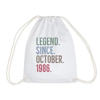 Légende depuis octobre 1986 - Sac de sport léger - blanc - Devant