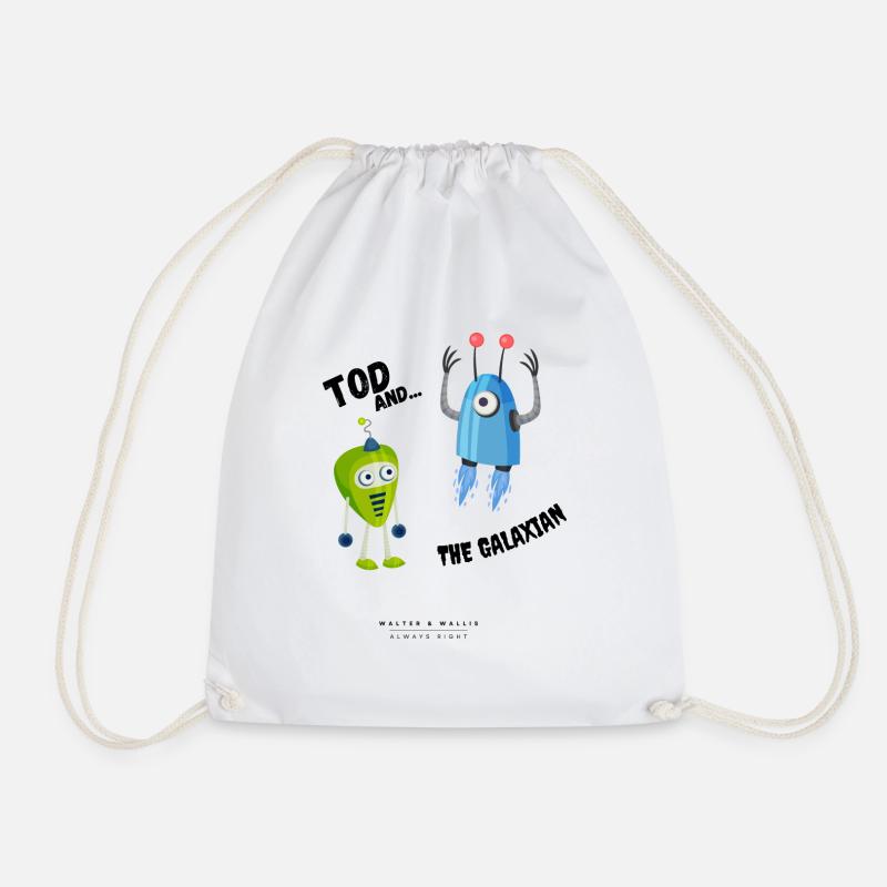 Walter & Wallis - Manga 4 - Drawstring Bag - white