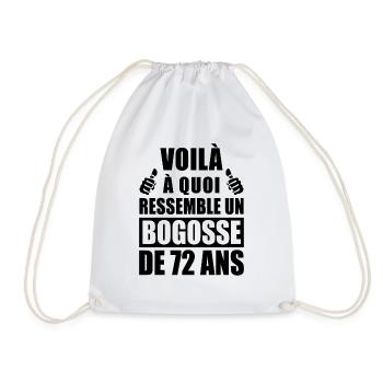 voilà à quoi ressemble un bogosse de 72 ans - Sac de sport léger - blanc - Devant