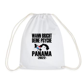 WANN BRICHT DEINE PSYCHE PANAMA - Turnbeutel - Weiß - Vorne