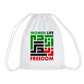 women life freedom Zan zendegi azadi - Sac de sport léger - blanc - Devant