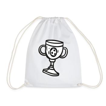 Fußball Soccer - Drawstring Bag - white - Front