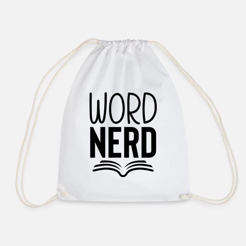 Word Nerd - Turnbeutel - Weiß