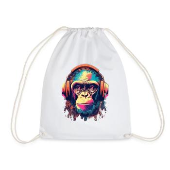 Battements de singe - Sac de sport léger - blanc - Devant