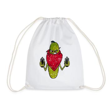 Pickle - Vinegar Rogue - Word Game - Drawstring Bag - white - Front