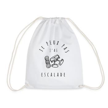 Je peux pas, j'ai escalade - Passionnés d'escalade - Sac de sport léger - blanc - Devant