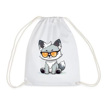 Hop le chat - Sac de sport léger - blanc - Devant