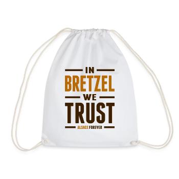 In bretzel we trust - Sac de sport léger - blanc - Devant