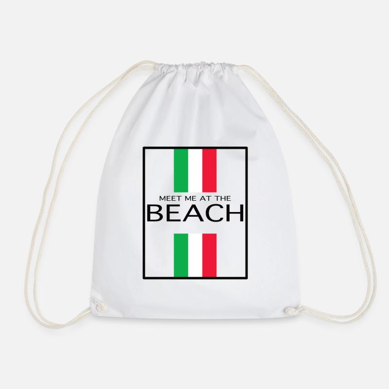 MEET ME AT THE BEACH - Turnbeutel - Weiß