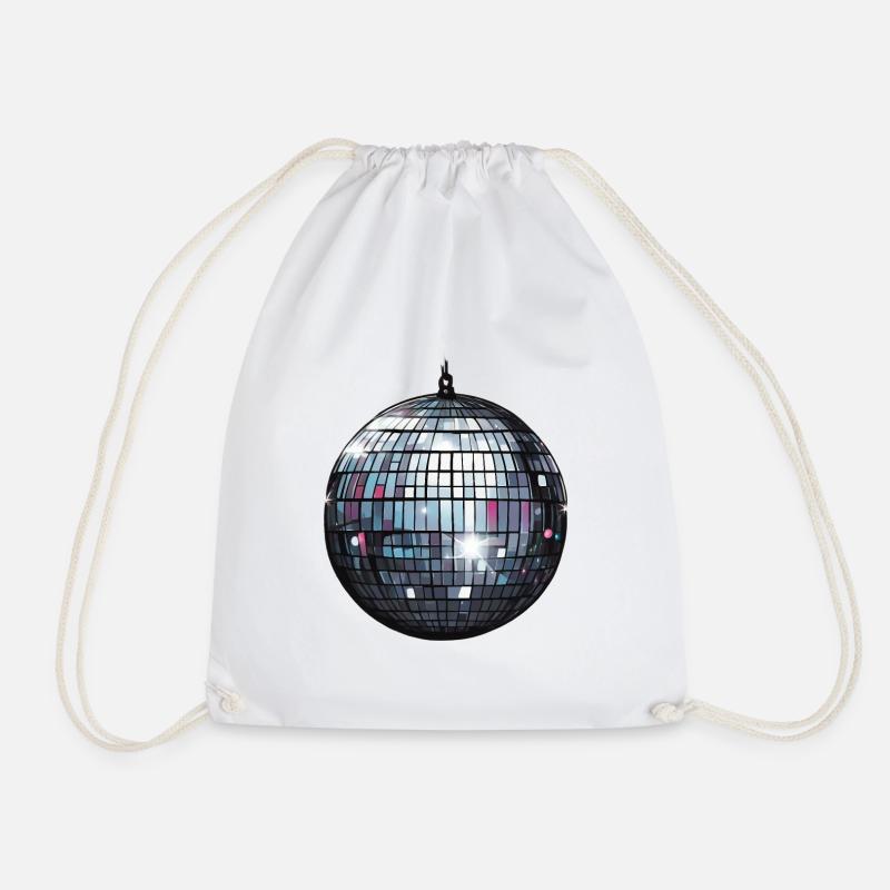 Disco ball - Turnbeutel - Weiß