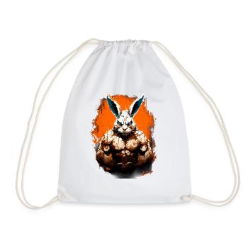 Lapin monstre effrayant d’Halloween - Sac de sport léger - blanc - Devant