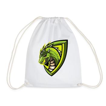 Drachen Logo - Turnbeutel - Weiß - Vorne