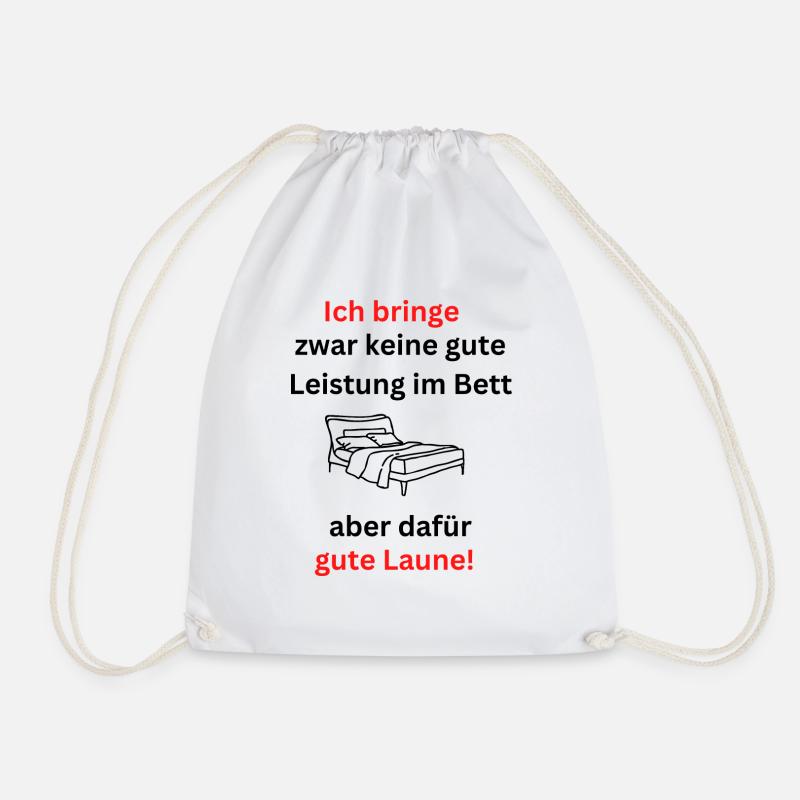 Ich bringe gute Laune - Turnbeutel - Weiß