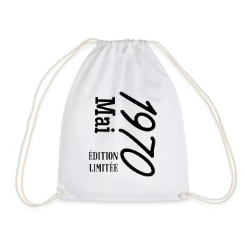 limited edition May 1970 - Drawstring Bag - white - Front
