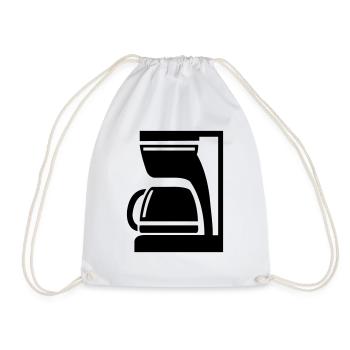 Coffee Maker Espresso - Drawstring Bag - white - Front
