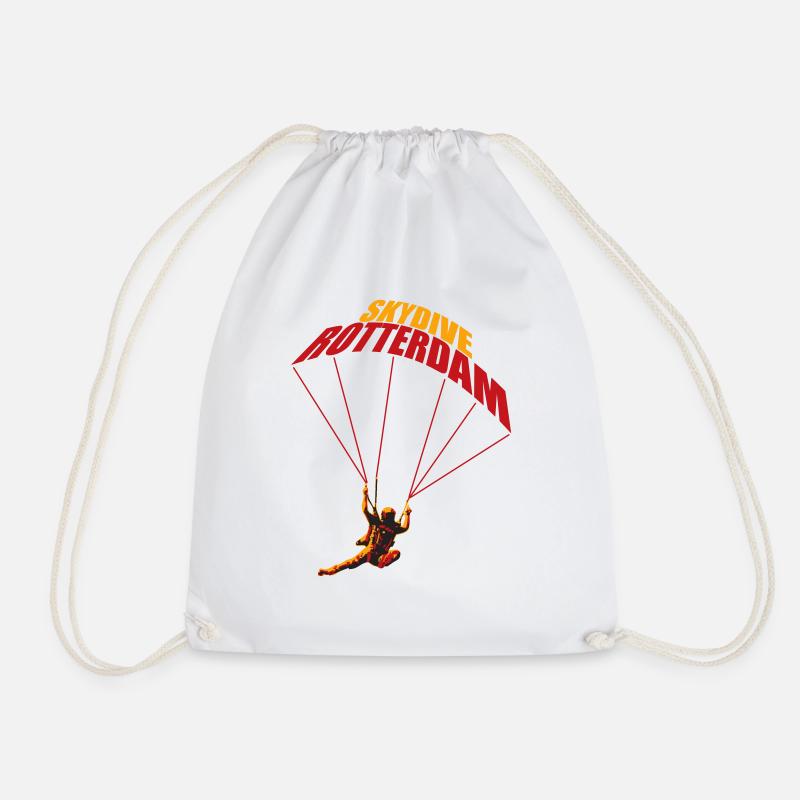 Skydive Rotterdam - Drawstring Bag - white