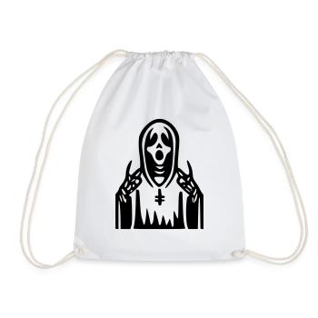 Scream Priest - Drawstring Bag - white - Front