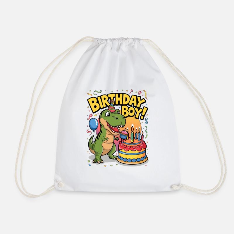 Birthday Boy - Drawstring Bag - white
