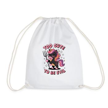 Trop mignon pour être méchant - Sac de sport léger - blanc - Devant