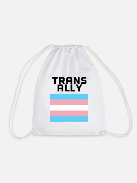 Trans ally - Turnbeutel - Weiß