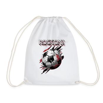 Football - rock on ! - Sac de sport léger - blanc - Devant