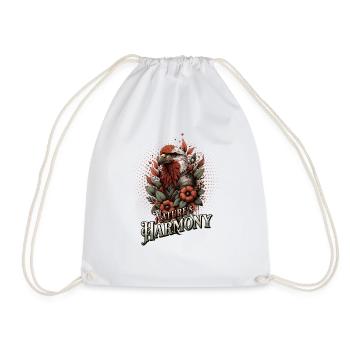 La nature en harmonie - L’aigle en fleurs - Sac de sport léger - blanc - Devant