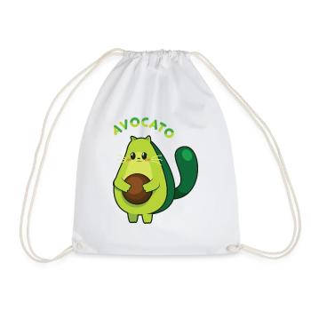 Avocato Cats T-Shirt - Original - Sac de sport léger - blanc - Devant