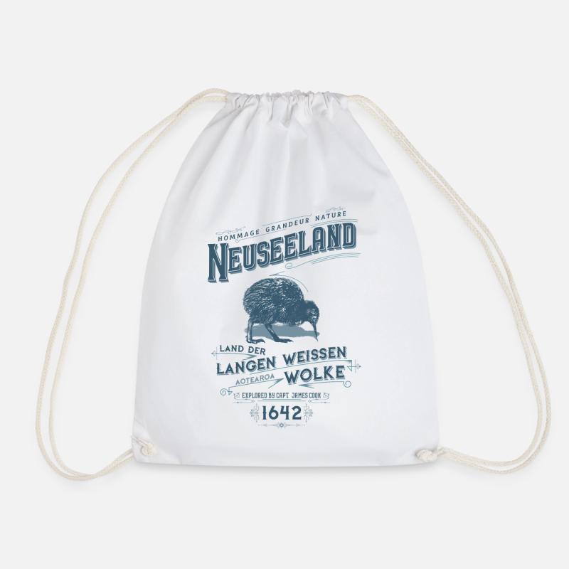 Aotearoa - Neuseeland - Turnbeutel - Weiß