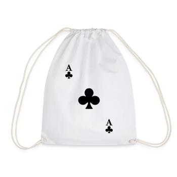 Ace of Clover - Drawstring Bag - white - Front