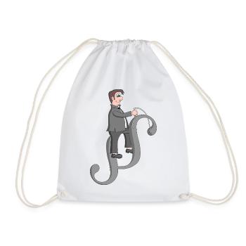 Lawyer funny - Drawstring Bag - white - Front